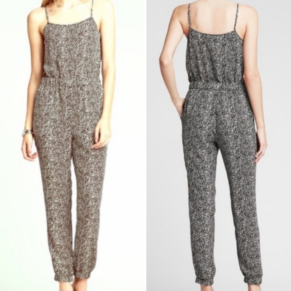 Banana Republic Black and White Jumpsuit